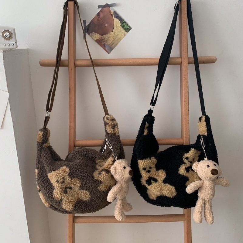 韩国ins风可爱休闲斜挎包 学院风大学生上课通勤单肩包包女托特包