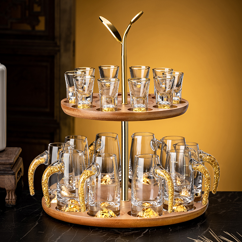 高档轻奢白酒杯套装家用