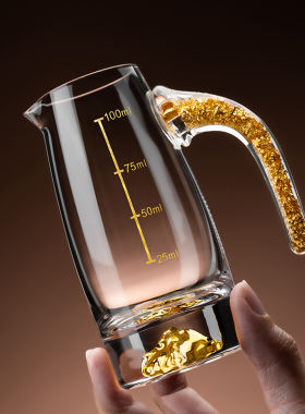 高档轻奢水晶玻璃白酒分酒器套装家用小酒杯一口杯饭店酒盅酒具