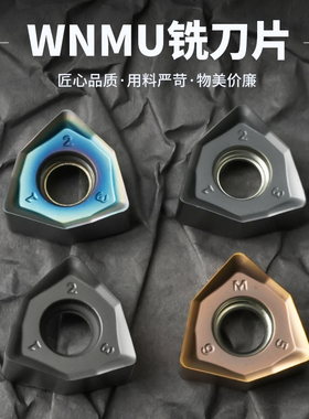 快进给双面六角桃形WNMU060408R铣刀片90度重切削铣刀盘
