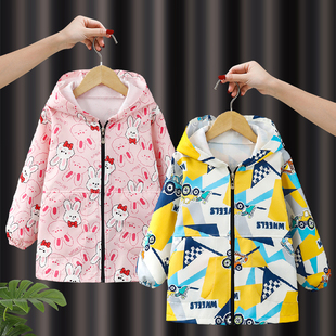 宝宝罩衣长袖 护衣吃饭围兜防水防脏饭兜秋冬儿童围裙外套 羽绒服