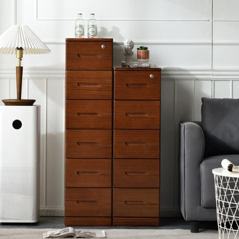 夹缝柜20cm抽屉式厨房组合收纳柜实木缝隙柜窄柜房间收纳柜30cm