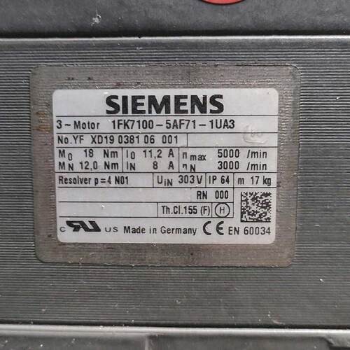 议价1FK7100-5AF71-1UA3 伺服电机 工控自动化配件维修