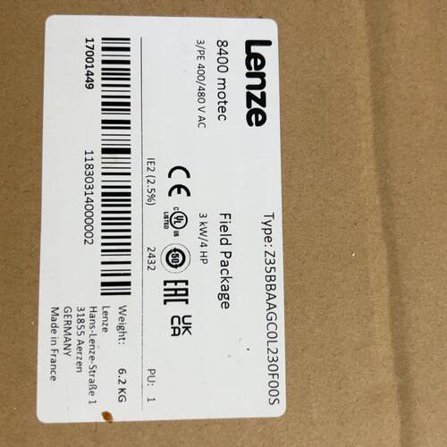 议价Z35BBAAGC0L230F00S 伦茨变频器工控自动化配件维修
