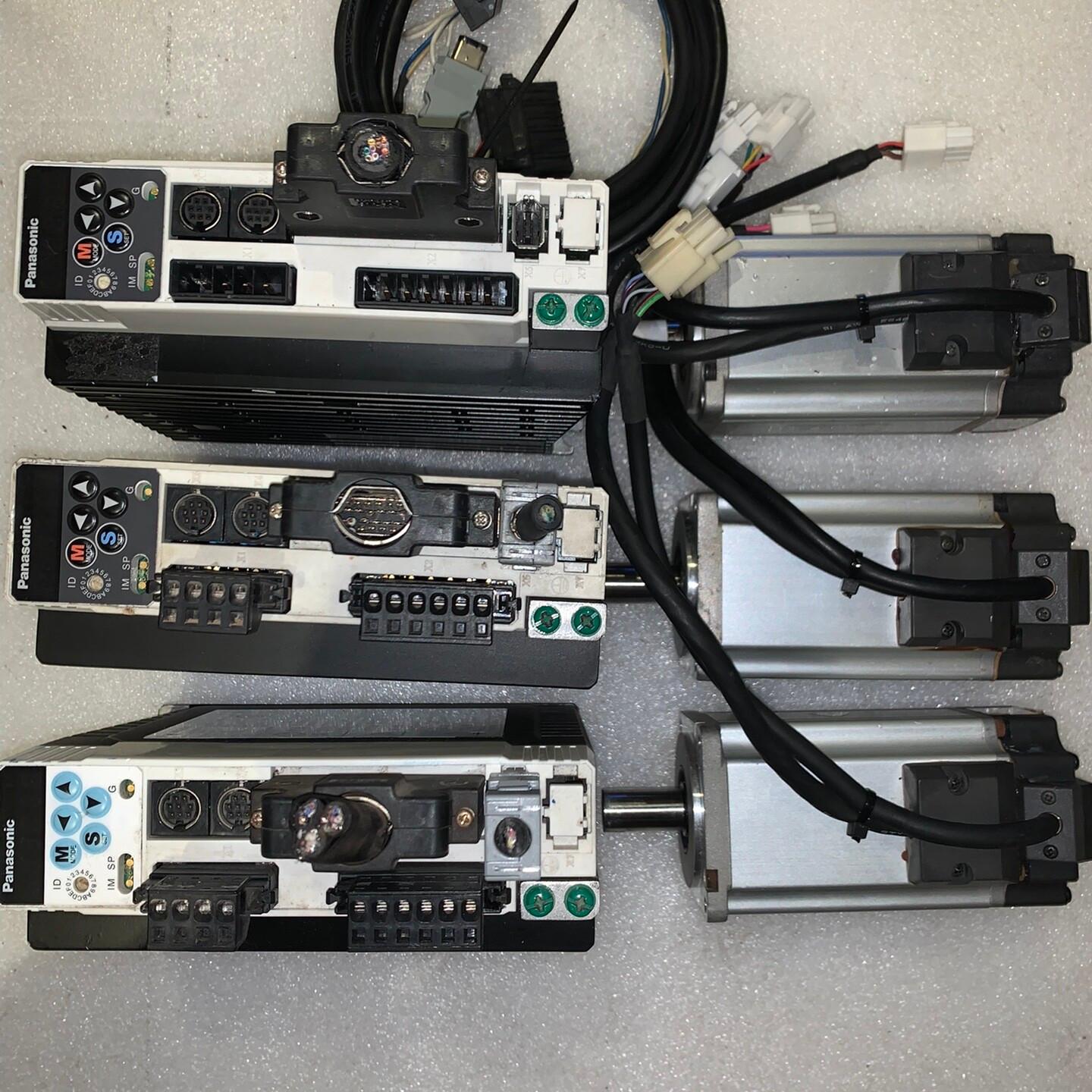 议价A4 400W 松下伺服驱动电机三套 配线齐全功能完好包邮维修