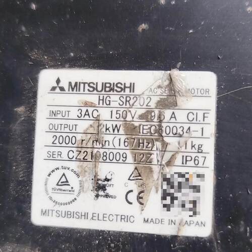 议价HG-SR202 伺服电机 2kW功率150V输入 2000转输 带编码器维修
