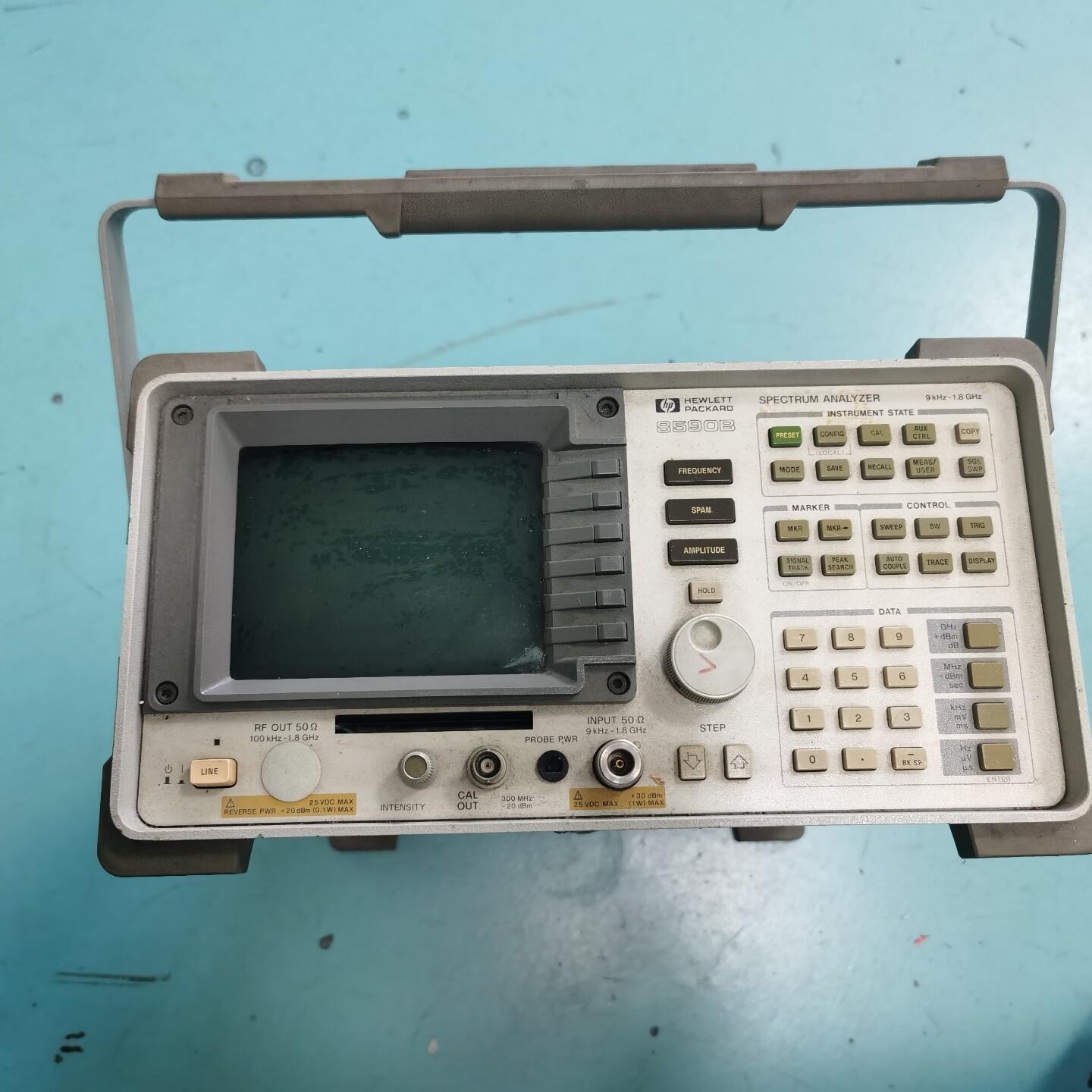 议价HP8590B频谱分析仪 9kHz-1.8GHz频率分析测试仪器维修