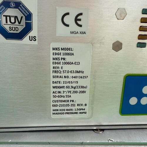 议价EDGE 10060A-E13 射频电源 57-63MHz三相工业电源维修