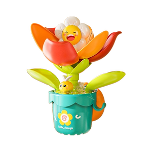 儿童遇水开花洗澡玩具宝宝戏水花洒喷水婴儿男女孩玩水神器小黄鸭