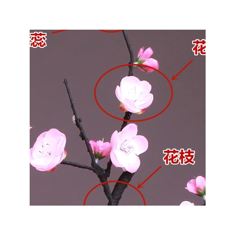 仿真梅花枝玄关摆放腊梅