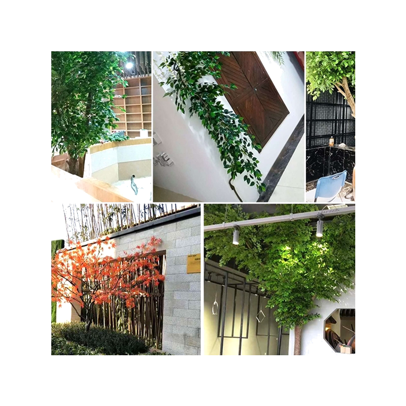 仿真造景红枫叶塑料装饰花假树枝