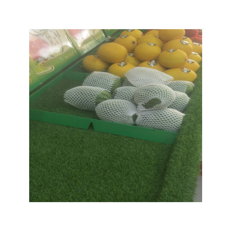 超市水果冷柜生鲜修饰小草坪植物