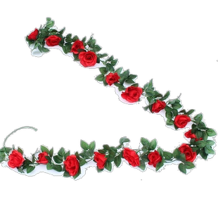 叶子管道塑料花卧室装饰藤条顶部蔓藤壁挂假花花草绿叶葡萄叶仿真