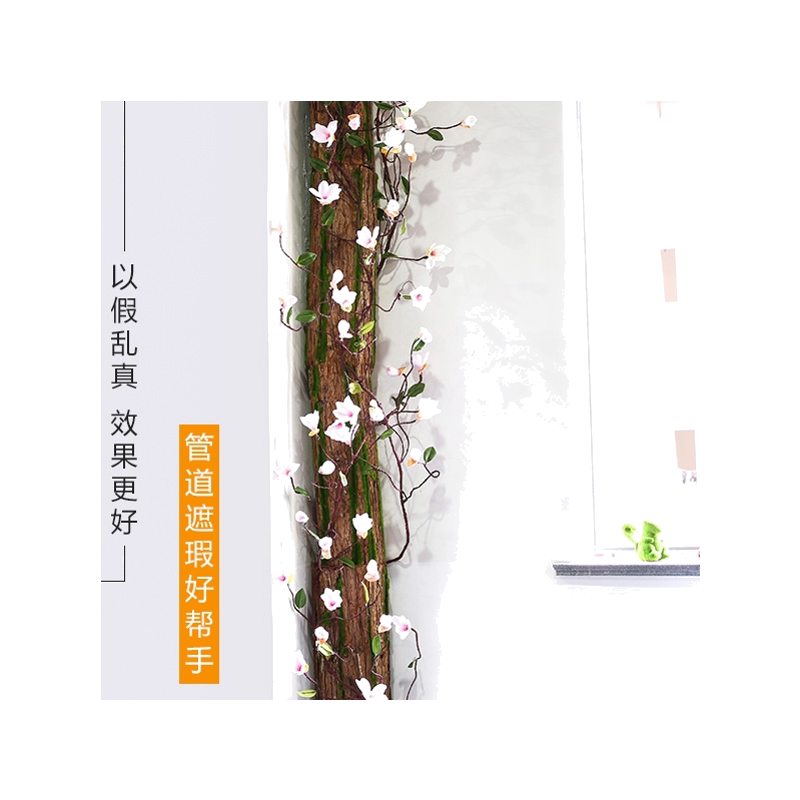 卫生间消防圆柱墙面遮挡仿真树皮