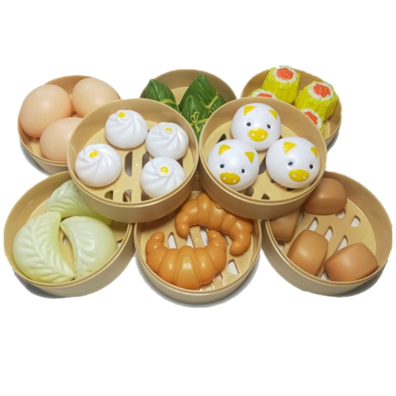 做饭蒸笼汉堡薯条披萨仿真食物