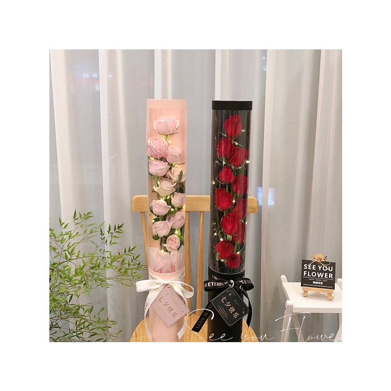 教师节花束单支包装单枝玫瑰怦然心动花盒单只袋康乃馨一支包装盒