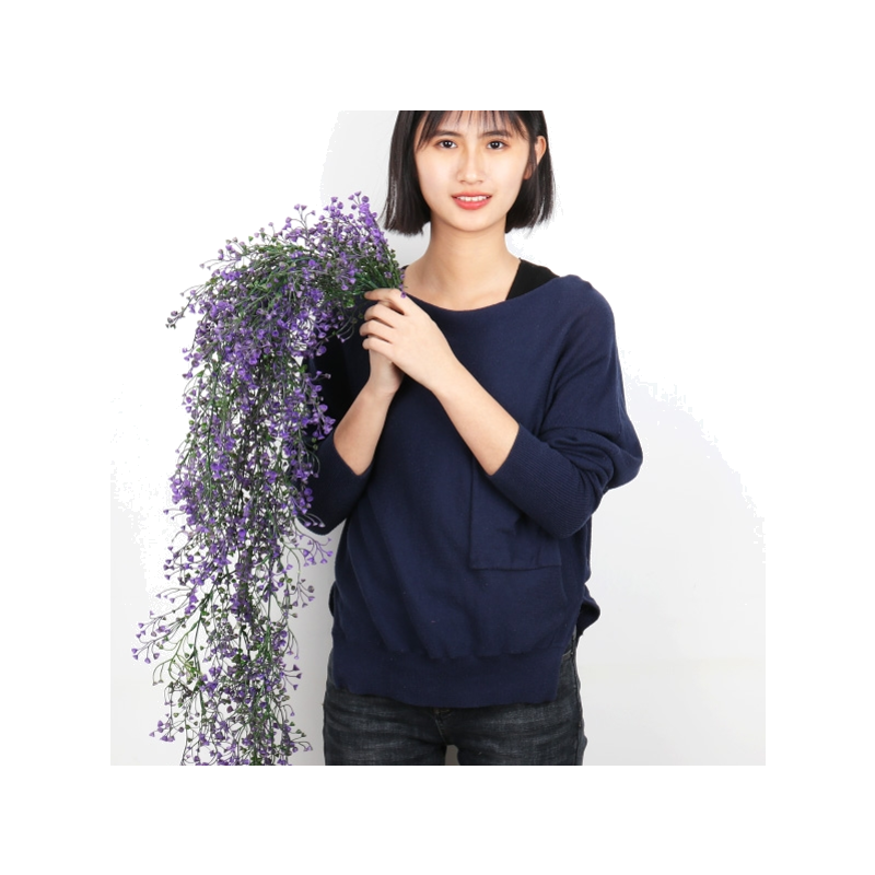 仿真金钟柳壁挂装饰花假花藤条塑料花垂吊藤蔓植物挂墙吊兰装饰