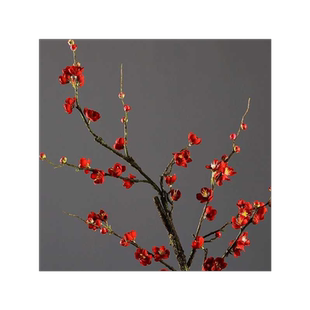 树枝仿真腊梅花花艺枝条干花桃花枝摆放高枝假树大枝假花假红花树