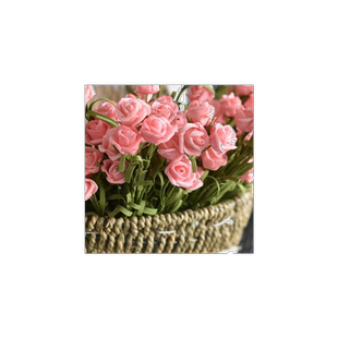 韩国文艺清新田园PE小玫瑰仿真花束假花道具包装盒装饰小花干花