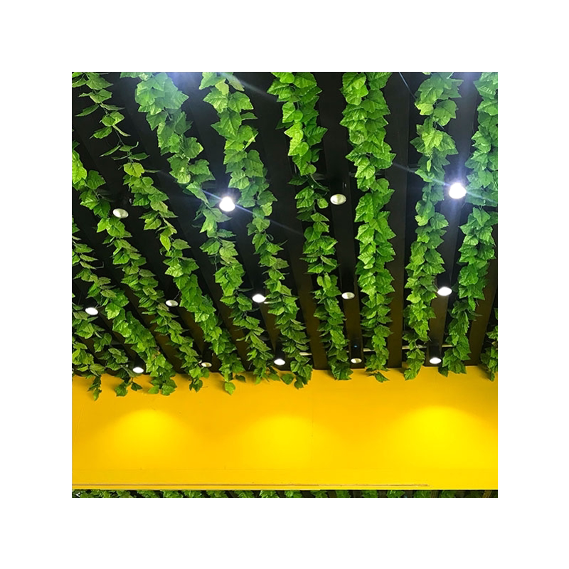 仿真藤条花藤假花滕蔓植物葡萄叶树叶绿叶管道吊顶爬山虎塑料装饰