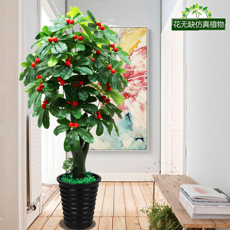 招财客厅盆栽仿真植物