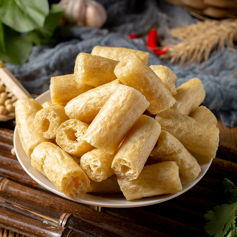 豆肠素肠豆制品干货人造肉豆筋棍素鸡肠麻辣烫炸串腐竹豆棍包邮