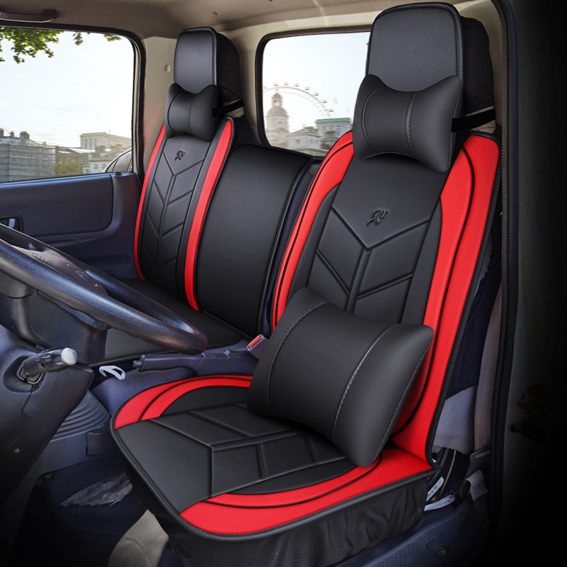 夏季皮革货车洒水车福田时代康瑞H1H2H3欧马可S3瑞沃E3四季坐垫皮