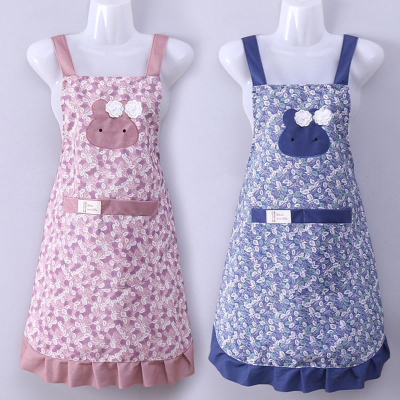 围裙家用厨房纯棉家里家外夏季薄款女家用2024款洋气防水公主裙,家庭/个人清洁工具,围裙,淘宝优惠券,粉丝福利购,淘宝优惠卷