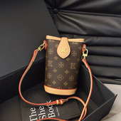 轻奢小众老花手机包高级感斜挎包包女夏2025新款 超火迷你单肩小包