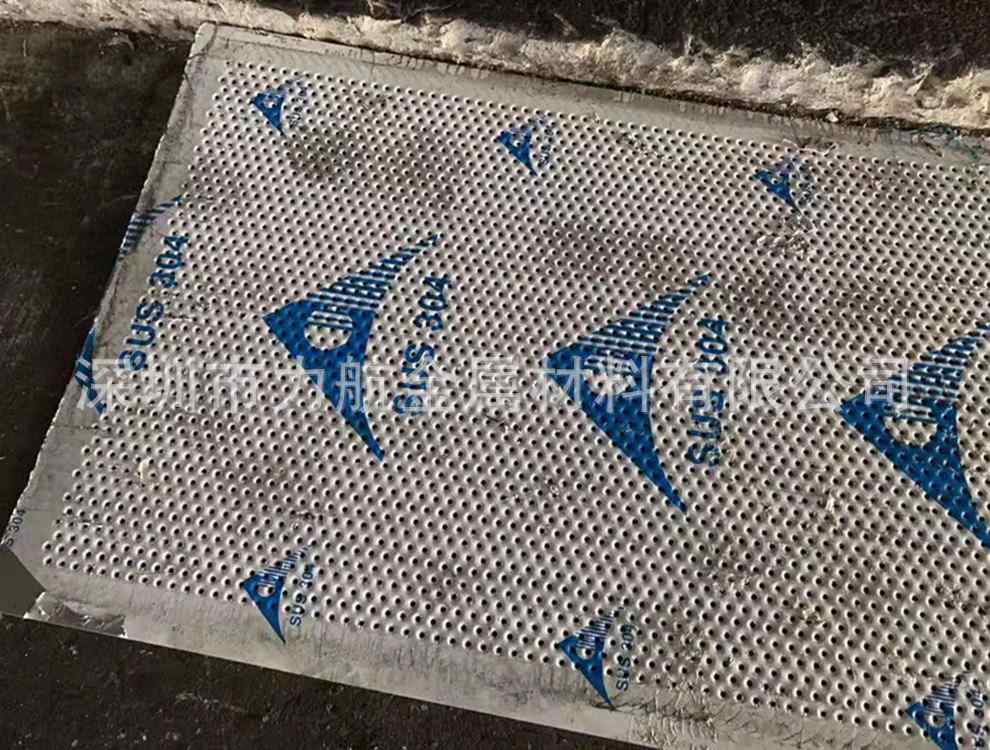 304不锈钢圆孔冲孔网 铝板镀锌铁板冲孔板 304过滤板微孔冲孔网