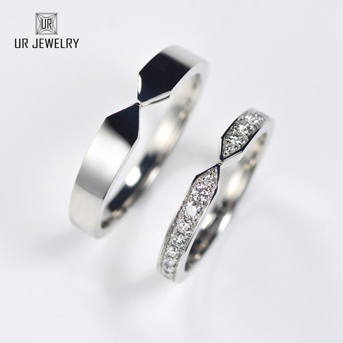 PT950铂金结婚对戒情侣求婚钻石