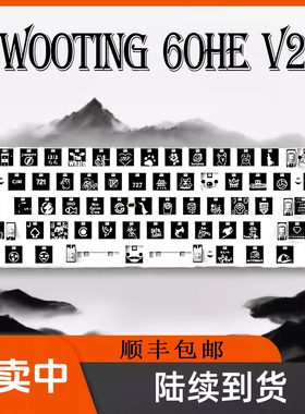 Wooting60heV2 PCB module满改电竞磁轴键盘游戏8khz回报瓦罗兰特