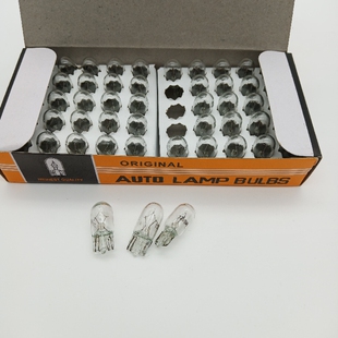 汽车灯泡 W5W T10插泡卤素玻璃灯泡 12V24V 12961 示宽灯 牌照灯