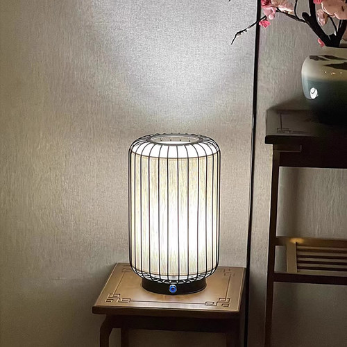 新中式充电式触摸调光调色温台灯