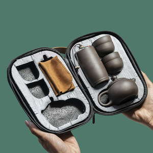 紫砂西施壶茶具旅行套装