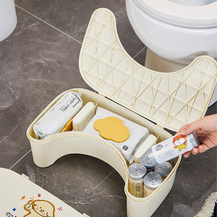 卡通可收纳式马桶凳儿童垫脚凳家用加厚防滑厕所坐便脚踩收纳凳子