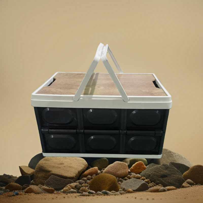 户外露营收纳箱车载后备箱整理箱汽车折叠加厚收纳家用塑料储物箱