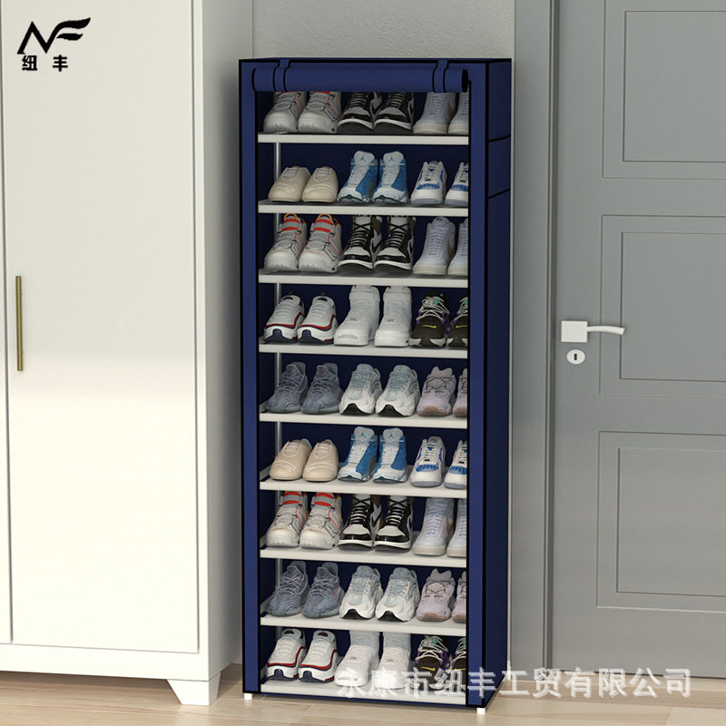 简易鞋架多层钢管组装防
