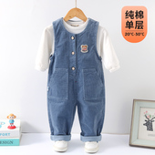 男宝宝裤 婴儿背带裤 男童一岁春季 连体裤 子 春秋纯棉儿童灯芯绒春装