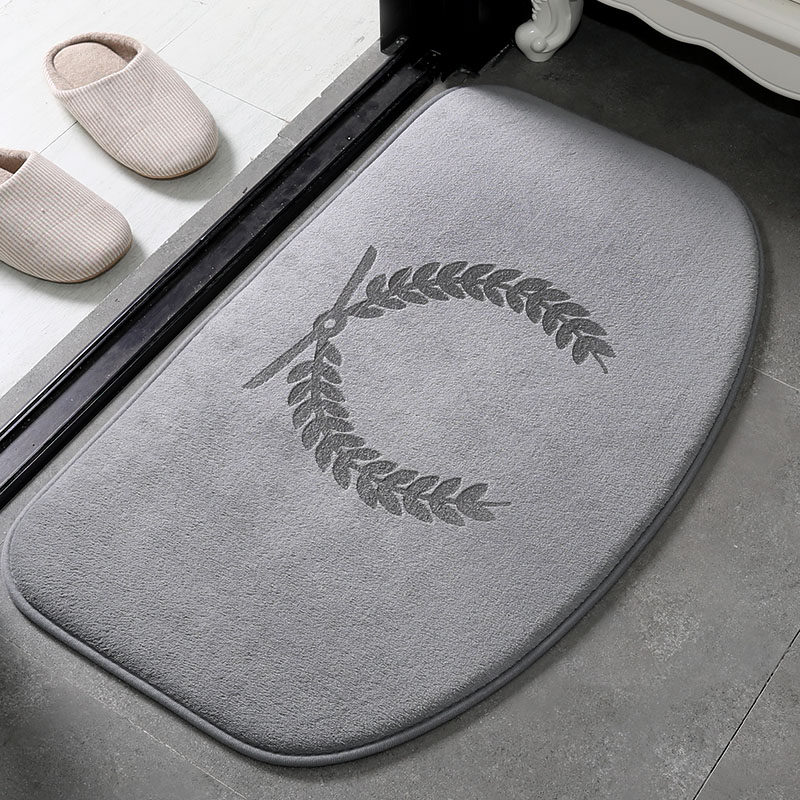 浴室门口吸水地垫洗手间防滑脚垫子家用卫生间门垫半圆记忆棉厕所,居家布艺,家用脚垫,淘宝优惠券,粉丝福利购,淘宝优惠卷