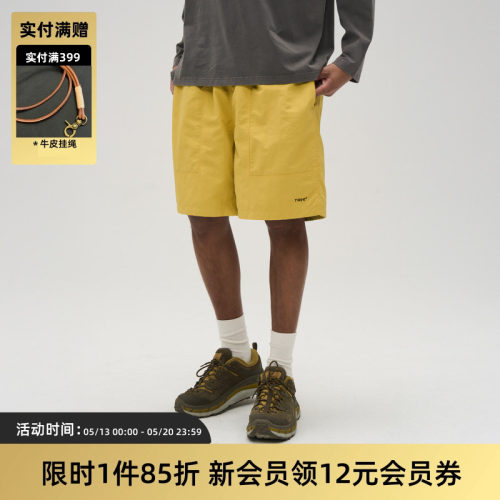 TIRES 25SS户外运动速干沙滩裤网眼内衬夏季日系休闲五分短裤男女