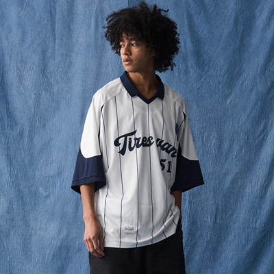 日系复古球衣领运动棒球polo短袖