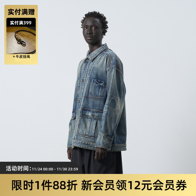 TIRES复古牛仔谷仓夹克外套