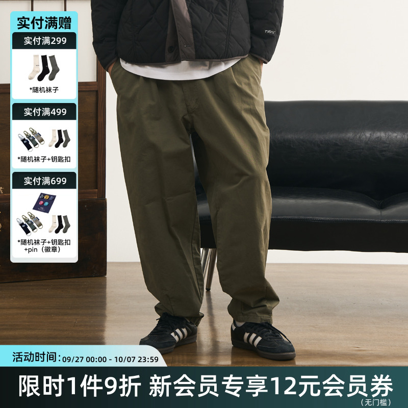 休闲chino日系工装洗水长裤TIRES
