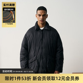 TIRES 面包外套男女 轻薄鸭绒宽松阔版 23AW 日系复古翻领羽绒服