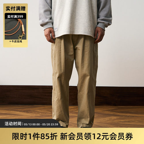 tires水洗宽松日系复古长裤