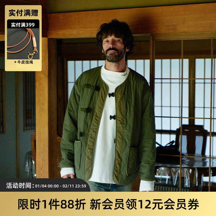 TIRES 22FW 新雪丽3M复古防水内胆棉服 秋冬轻薄棉衣工装外套日系,男装,棉衣,淘宝优惠券,粉丝福利购,淘宝优惠卷