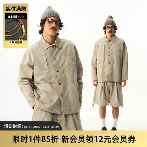 TIRES复古四袋工装夹克外套