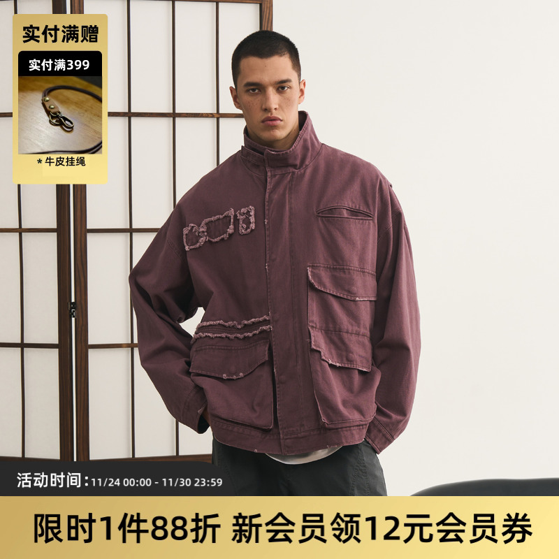 水洗工装M65夹克TIRES洗水外套