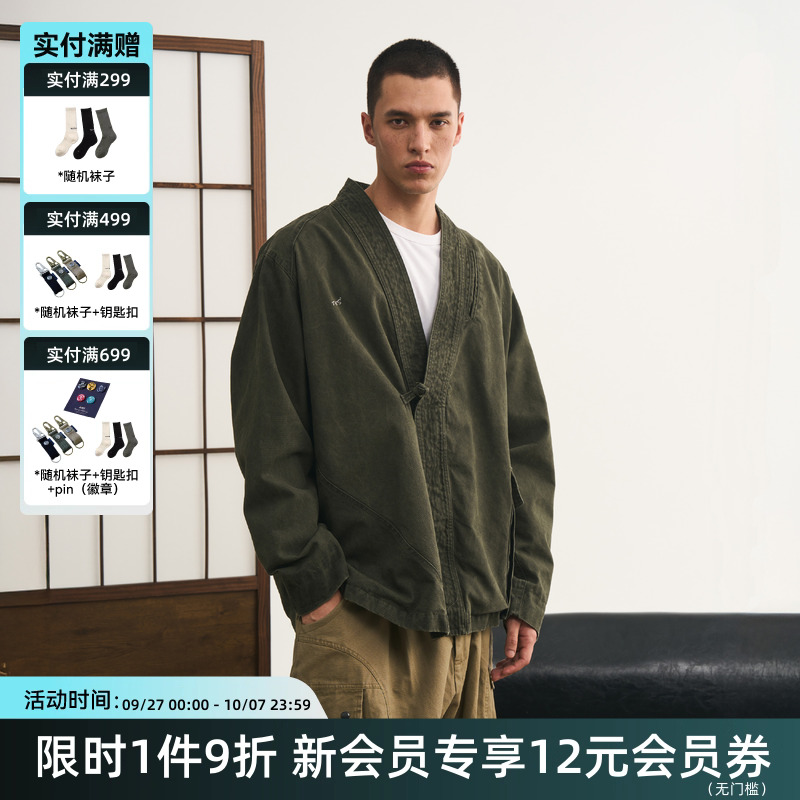 日系复古道袍夹克TIRES宽松